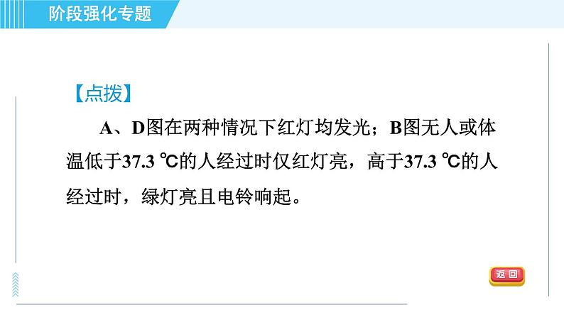 沪科版九年级全一册物理课件 第十七章 阶段强化专题（七） 专训2 电磁应用第6页