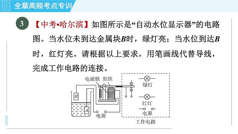 沪粤版九年级全一册物理课件 第16章 全章高频考点专训 专训 电磁应用08