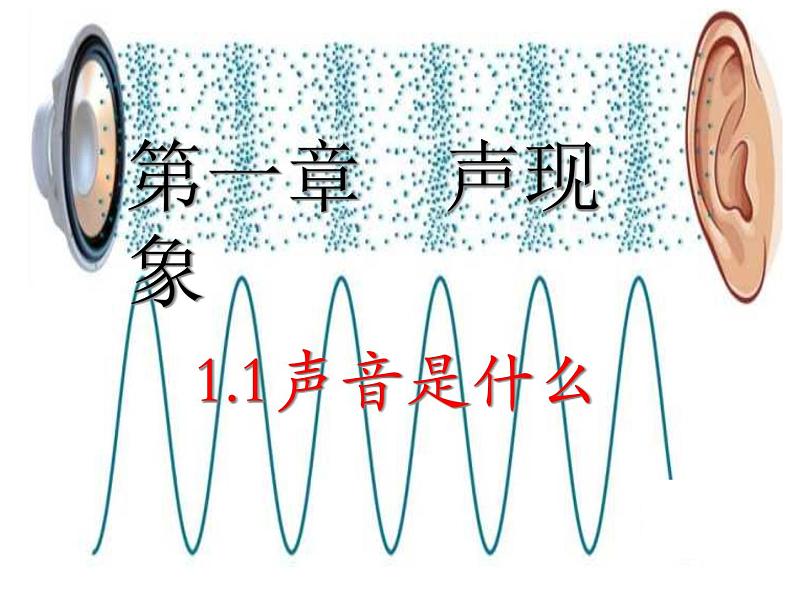 1.1声音是什么 课件-2021-2022学年八年级物理苏科版上册01