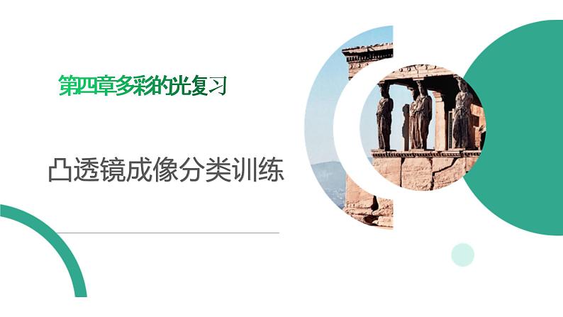 第四章多彩的光复习凸透镜成像—沪科版八年级全一册物理课件01