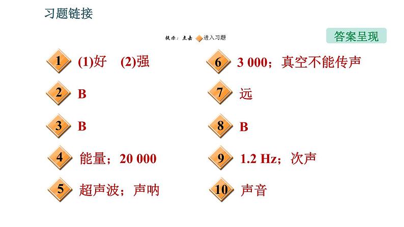 北师版八年级上册物理习题课件 第4章 4.4 声现象在科技中的应用第2页