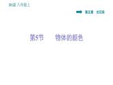 北師版八年級(jí)上冊(cè)物理習(xí)題課件 第5章 5.5 物體的顏色