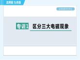 北师版九年级全一册物理习题课件 第14章 全章高频考点专训 专训1 区分三大电磁现象