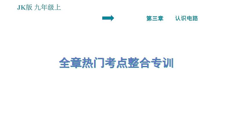 教科版九年级上册物理课件 第3章 全章热门考点整合专训01