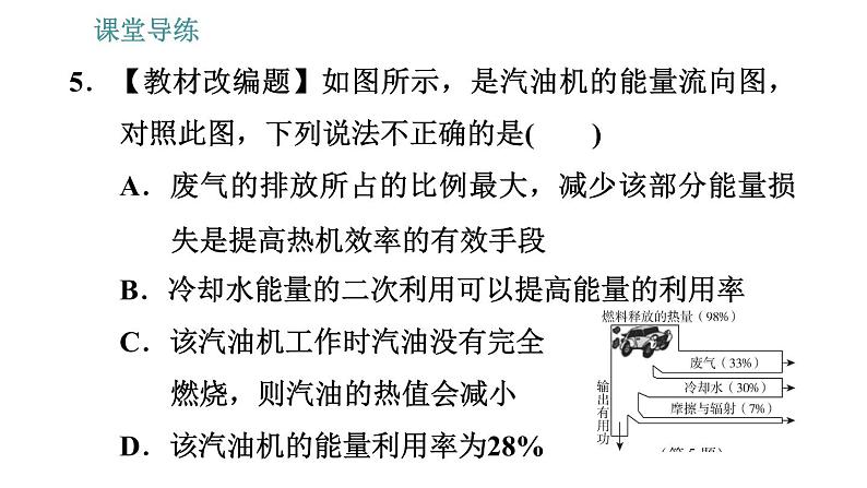 教科版九年级上册物理课件 2.3   热机效率第8页