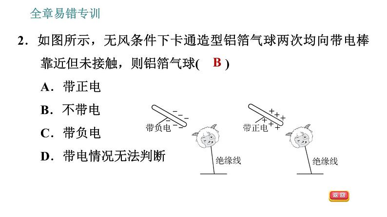 教科版九年级上册物理课件 第3章 全章易错专训04