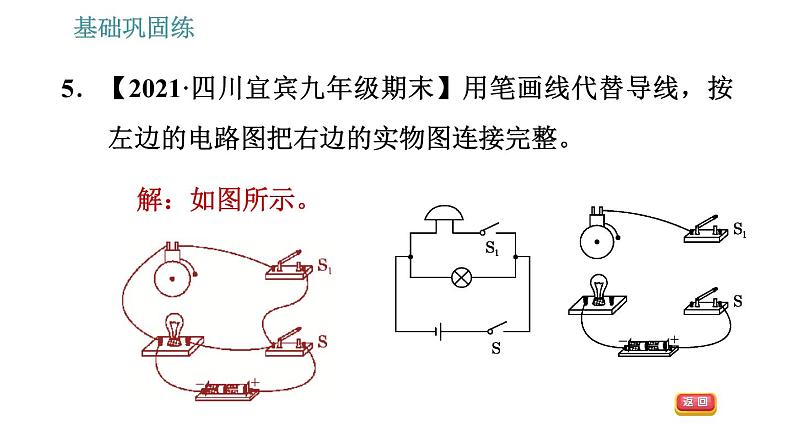 沪粤版九年级上册物理习题课件 第13章 13.2.1   电路的组成第8页