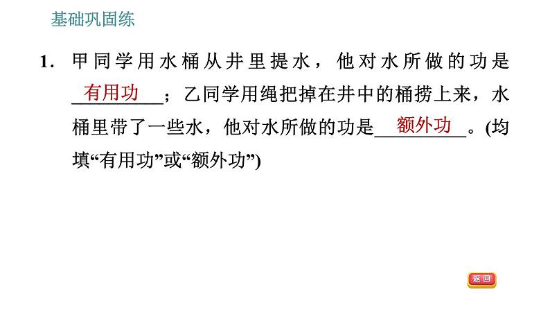 沪粤版九年级上册物理习题课件 第11章 11.3.1   机械效率第4页