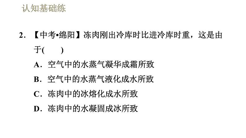 人教版八年级上册物理课件 第3章 3.4升华和凝华第6页