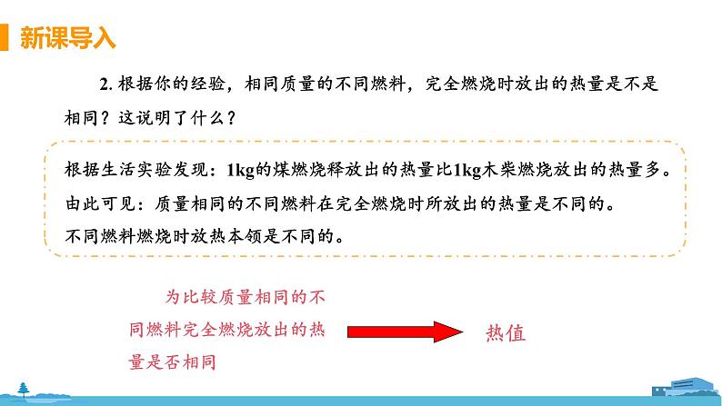 苏科版九年级物理上册 12.4《机械能与内能的相互转化（12.2课时 热值）》PPT课件06