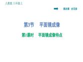 人教版八年级上册物理习题课件 第4章 4.3.1   平面镜成像特点
