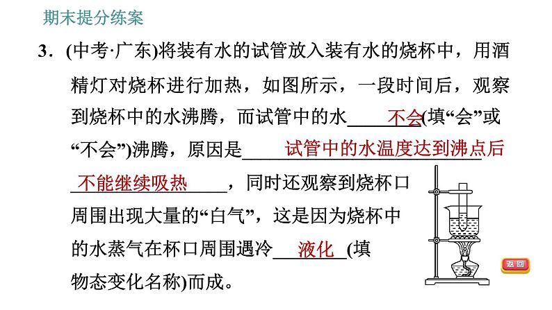 人教版八年级上册物理习题课件 期末提分练案 第3讲   第2课时   素养专项提升   专项1 研究物态变化的方法第6页