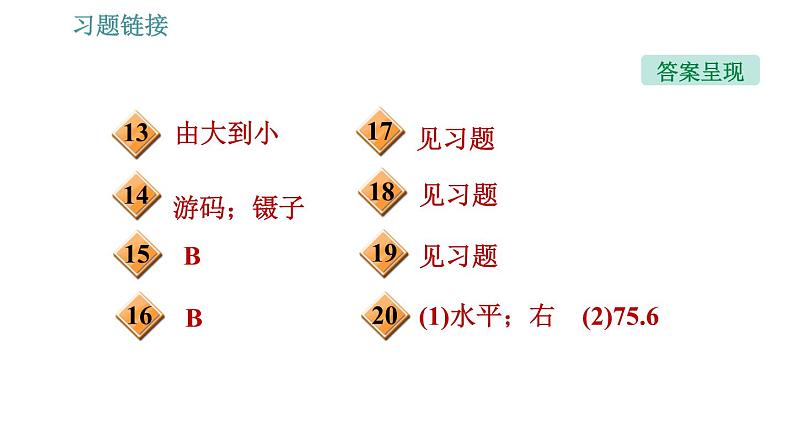 人教版八年级上册物理习题课件 第6章 6.1   质　量03