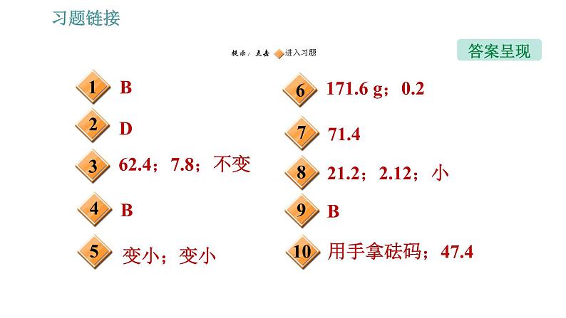 人教版八年级上册物理习题课件 第6章 应用特训   1.理解质量和密度时的易错点第2页