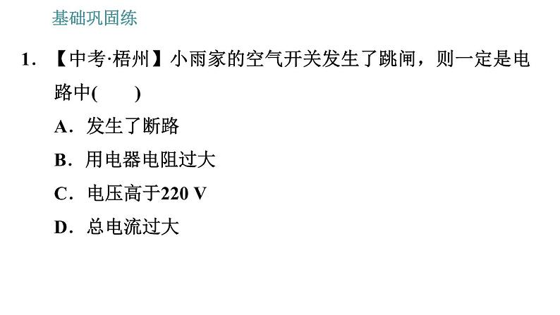 沪粤版九年级下册物理课件 第18章 18.2   怎样用电才安全0第8页