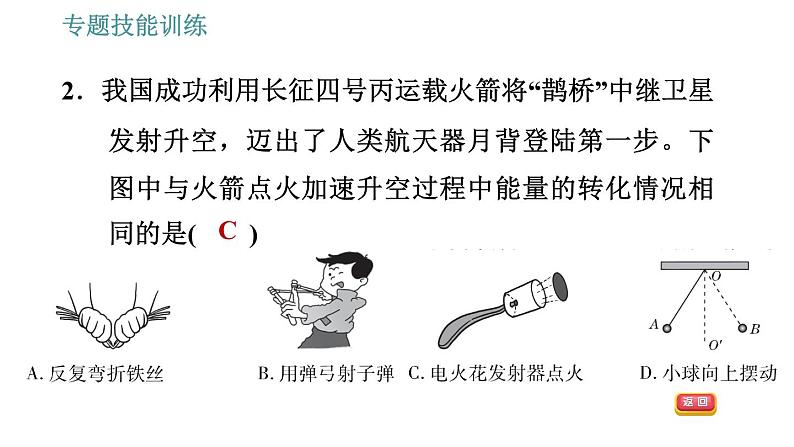 沪粤版九年级下册物理课件 第20章 专训（五）  能的转化、守恒及利用0第5页