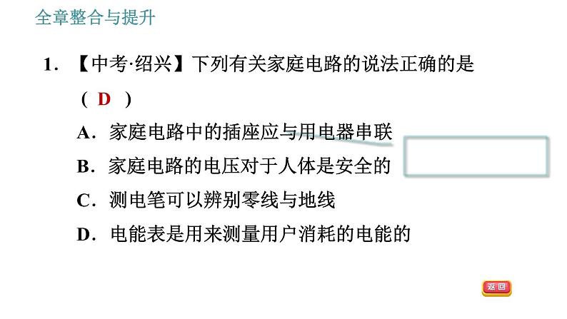 沪粤版九年级下册物理课件 第18章 全章整合与提升0第5页