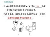 沪粤版九年级下册物理课件 第17章 专训（二）  电与磁的探究与应用0