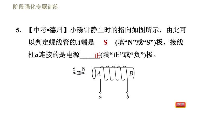 沪科版九年级下册物理习题课件 第17章阶段强化专题训练（七）专训1 电磁作图第7页