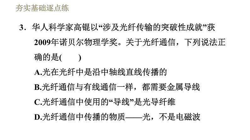 沪科版九年级下册物理习题课件 第19章 19.3踏上信息高速公路第6页