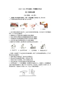 山东省烟台招远市（五四制）2020-2021学年八年级下学期期末考试物理试题（word版 含答案）