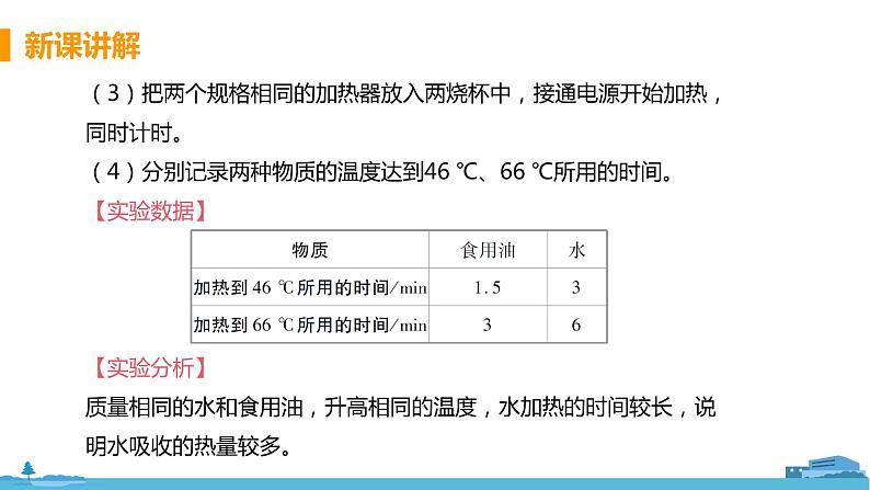 北师物理九年级上册 10.3《 探究——物质的比热容》PPT课件07