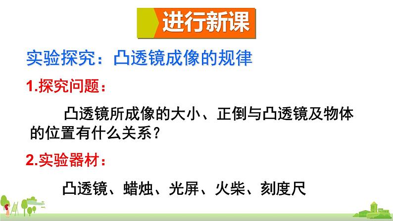 教科物理八年级上册 4.5《科学探究：凸透镜成像》PPT课件+素材04