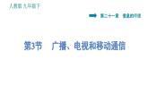 人教版九年级下册物理课件 第21章 21.3   广播、电视和移动通信