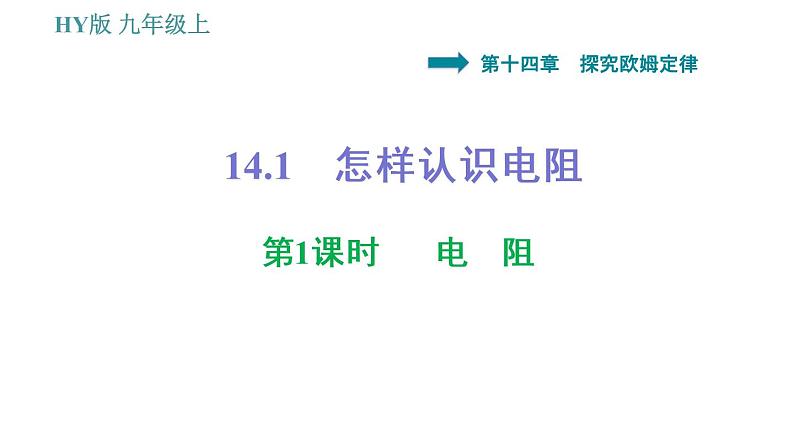 沪粤版九年级上册物理 第14章 习题课件01