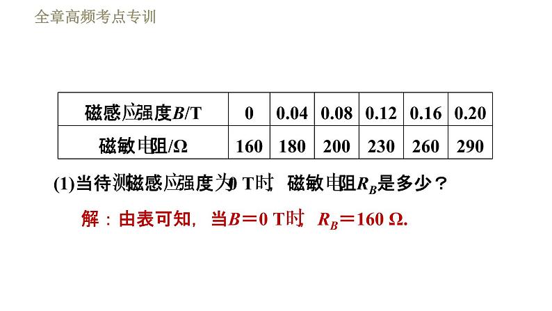 苏科版九年级下册物理课件 第16章 全章高频考点专训  专训2  “磁”为纽带的综合计算第4页