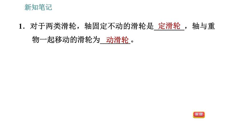 沪粤版八年级下册物理课件 第6章 6.6.1   动滑轮和定滑轮05