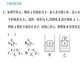 沪粤版八年级下册物理课件 第9章 专训（七）  训练2   利用浮力测密度