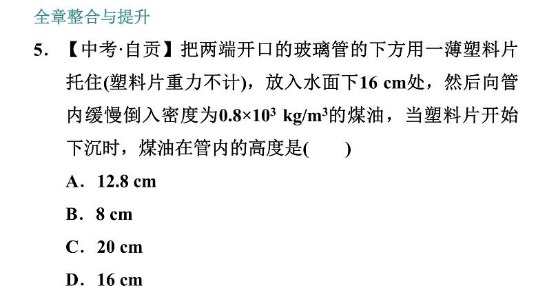 沪科版八年级下册物理课件 第8章 全章整合与提升007