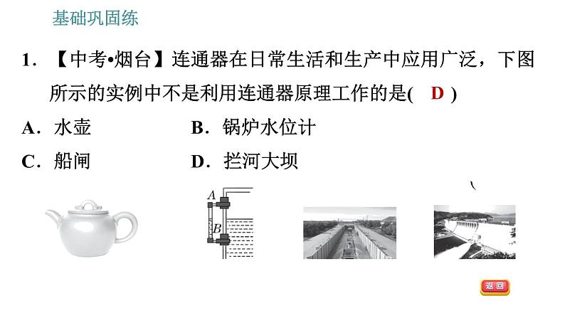 沪科版八年级下册物理课件 第8章 8.2.2   液体压强的应用007