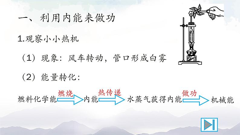 教科版九年级物理上册2.1热机 课件+课时总结测试04