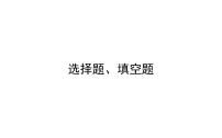 2021-2022学年人教版物理中考专题复习之选择题、填空题课件PPT