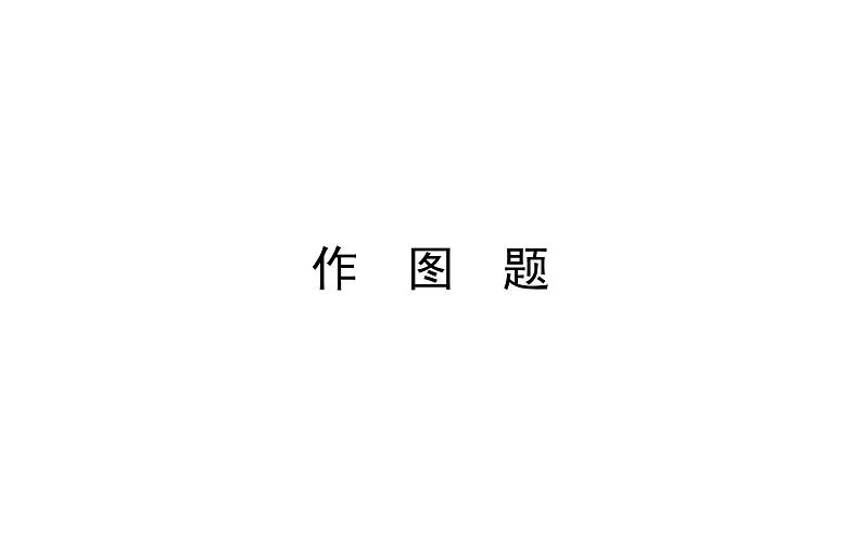 2021-2022学年人教版物理中考专题复习之作图题课件PPT第1页