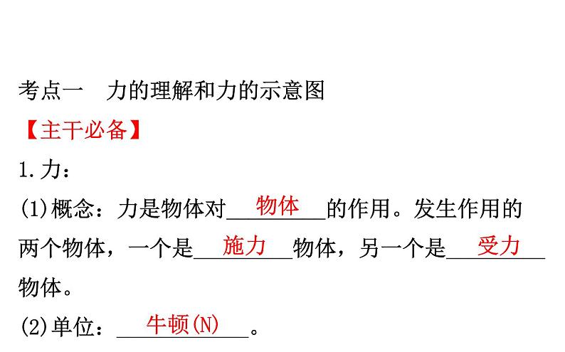 2021-2022学年人教版物理中考专题复习之力课件PPT第3页