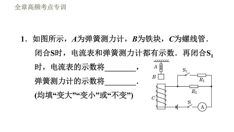 苏科版九年级下册物理课件 第16章 全章高频考点专训  专训1  比较法解题003