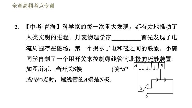 苏科版九年级下册物理课件 第16章 全章高频考点专训  专训1  比较法解题005