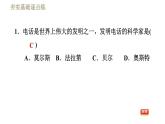 人教版九年级下册物理习题课件 第21章 21.1现代顺风耳——电话