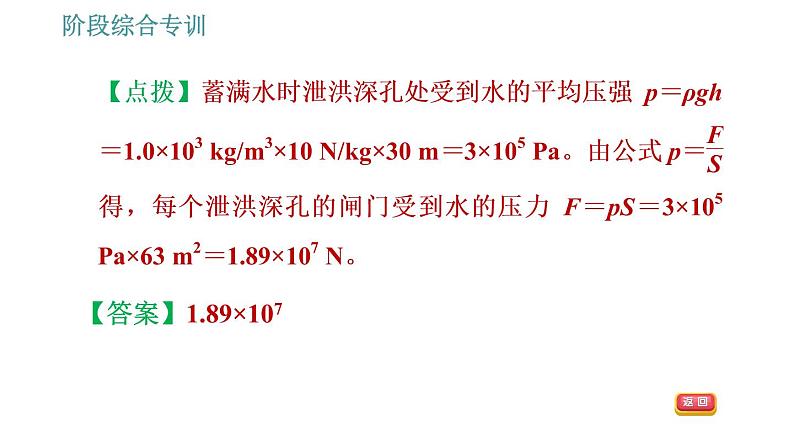 人教版八年级下册物理课件 第9章 阶段综合专训   对比固体压强的计算与液体压强的计算第7页