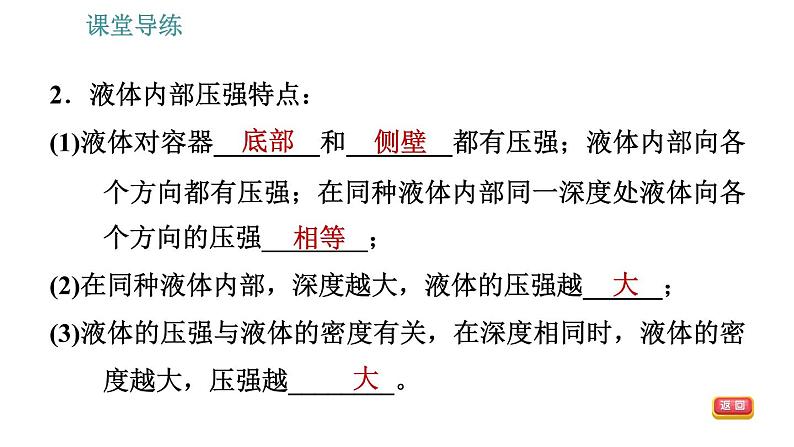 人教版八年级下册物理课件 第9章 9.2.1   液体的压强第5页