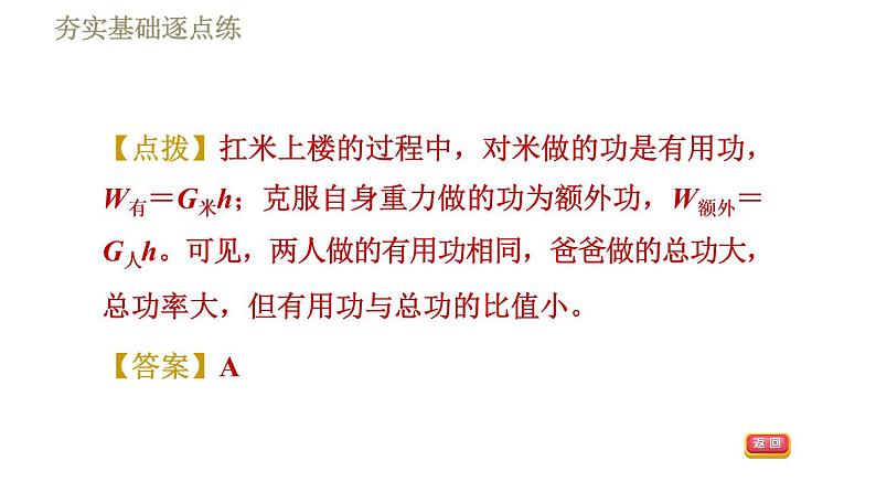 教科版八年级下册物理课件 第11章 11.4机械效率第7页