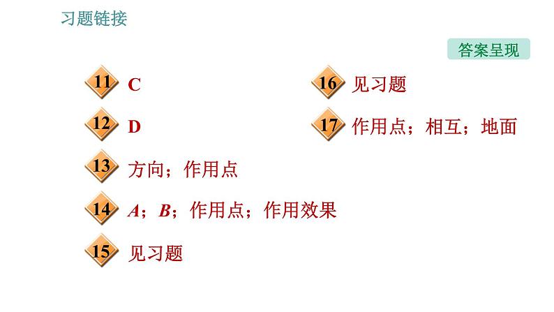 沪科版八年级上册物理习题课件 第6章 6.2 怎样描述力04