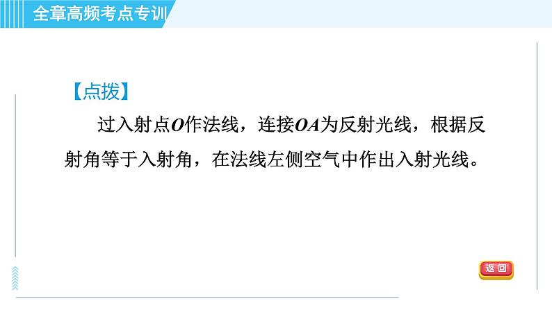 鲁科版八年级上册物理习题课件 第3章 全章高频考点专训 专训1 运用光的传播规律作图08