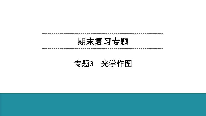 期末复习专题  专题3　光学作图课件PPT01