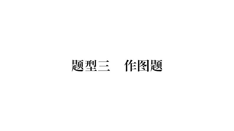 2020湖南物理中考新优化大二轮重难点题型突破（课件）：题型3 作图题(共42张PPT)(1)第1页