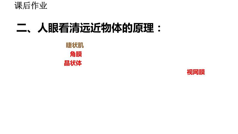 2020-2021学年人教版物理八年级上册第4节  眼睛和眼镜课件PPT第7页