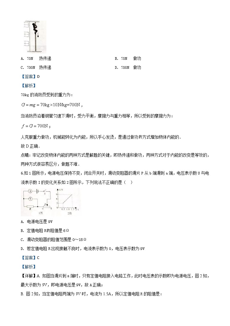 2018年广东省中考物理真题（解析版）03